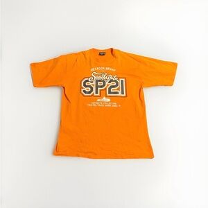 South Pole T-Shirt Men's 2XL Orange SP21 Hexagon Product Graphic Tee Y2K XXL
